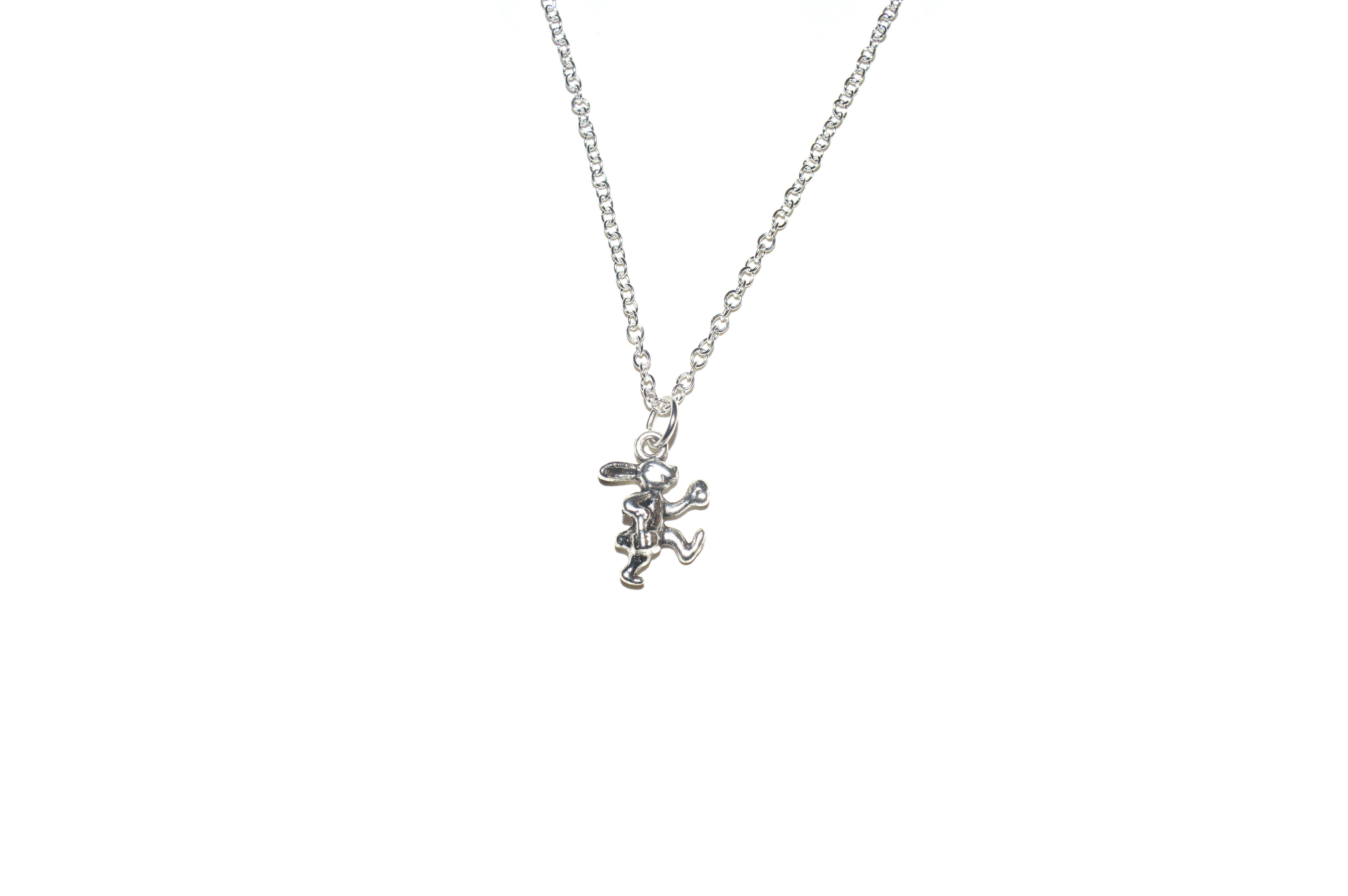 Hase Anhänger mit Silber Kette 45cm