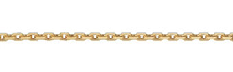 Anker Collier Kette aus 925 Sterling Silber 38 cm goldplattiert