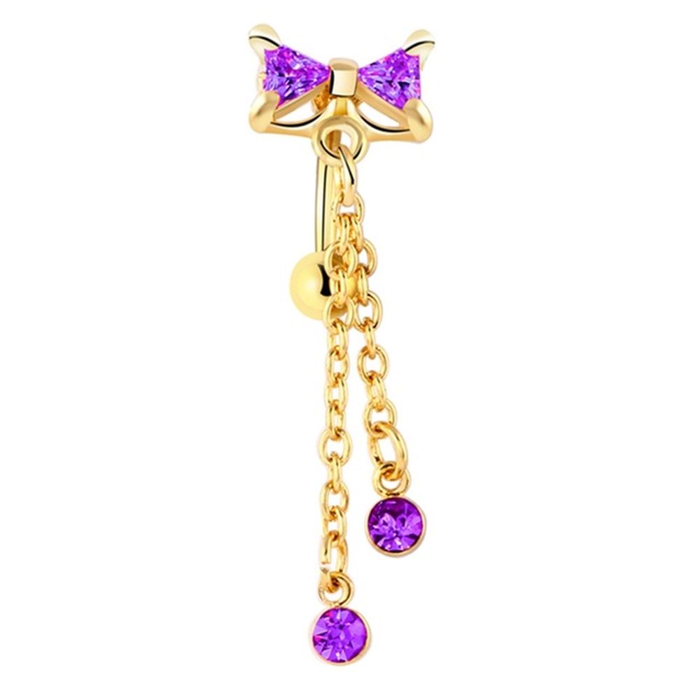 Bauchnabelpiercing mit Zirkonia