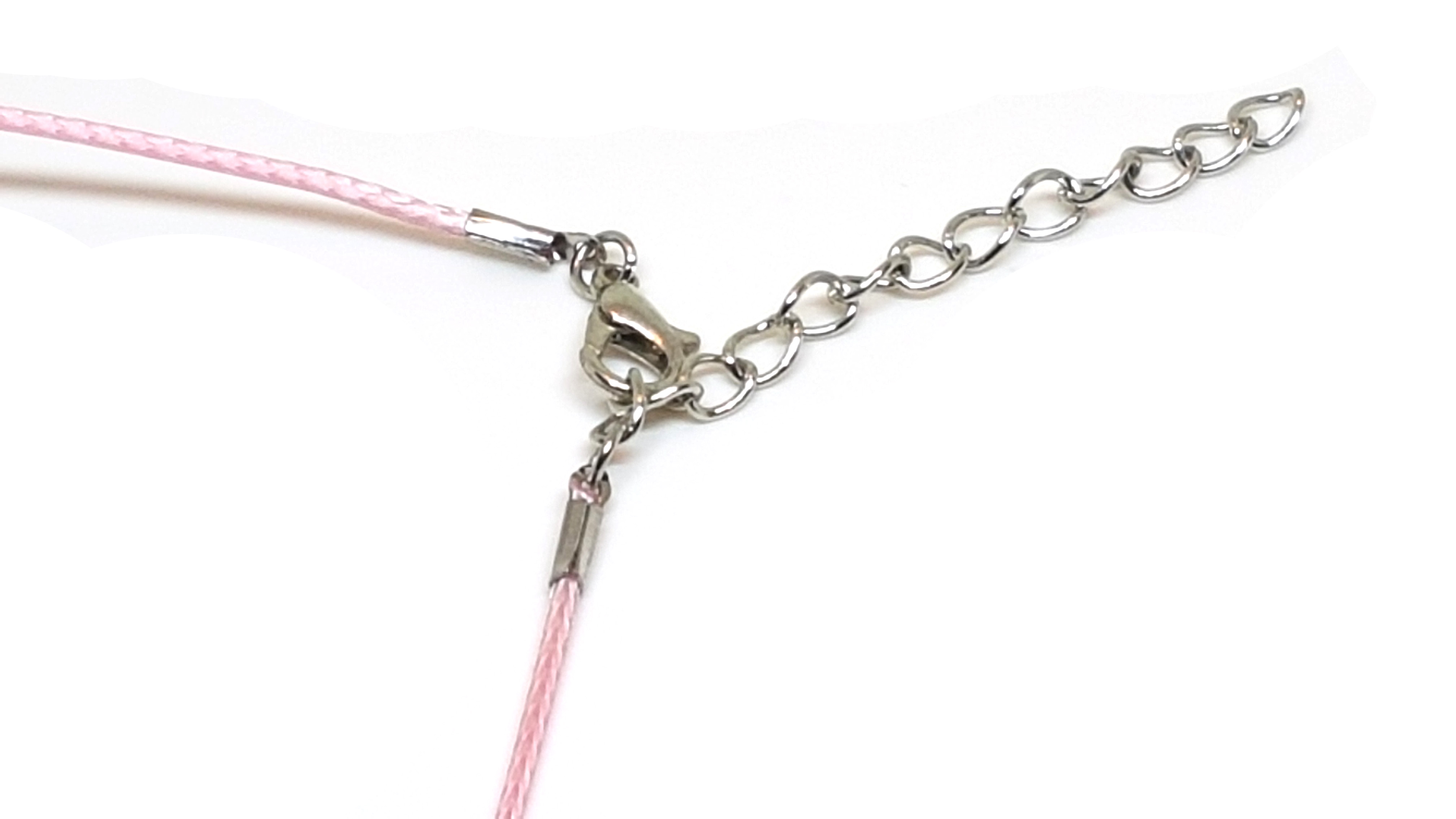 Leder Kette in Rosa