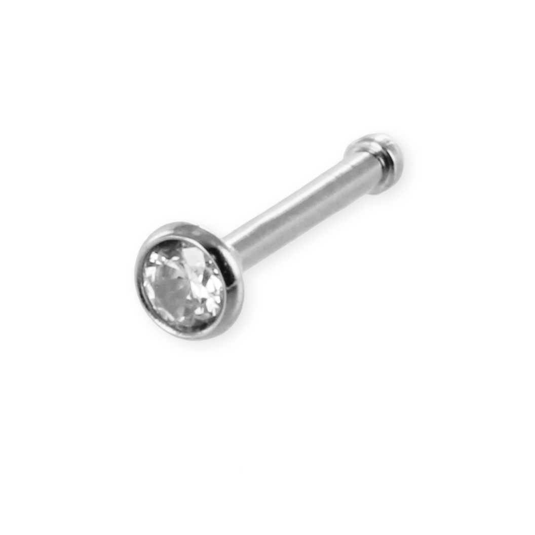 Nasenstecker mit Zirkonia aus 925 echt Silber