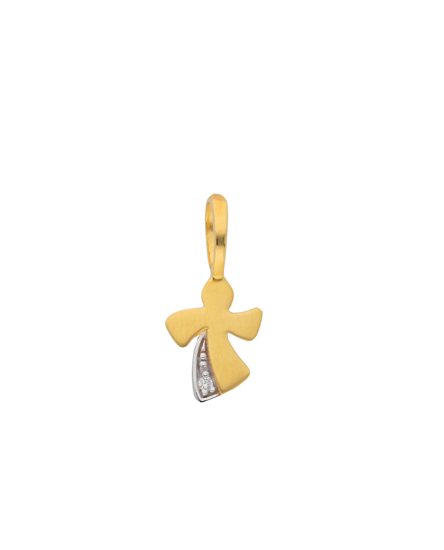 Engel Anhänger aus 333 echt Gold mit Zirkonia