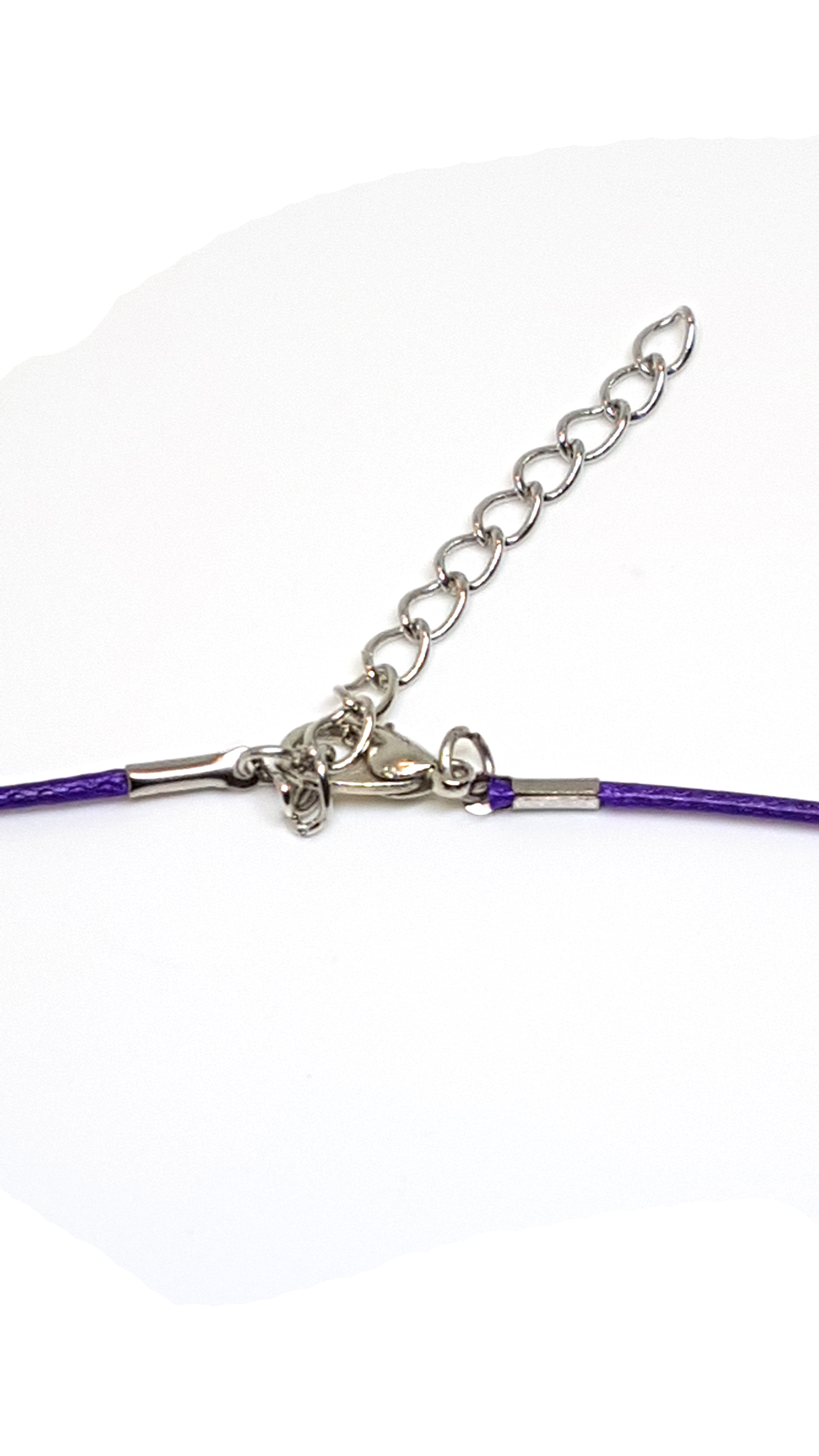 Leder Kette in Lila