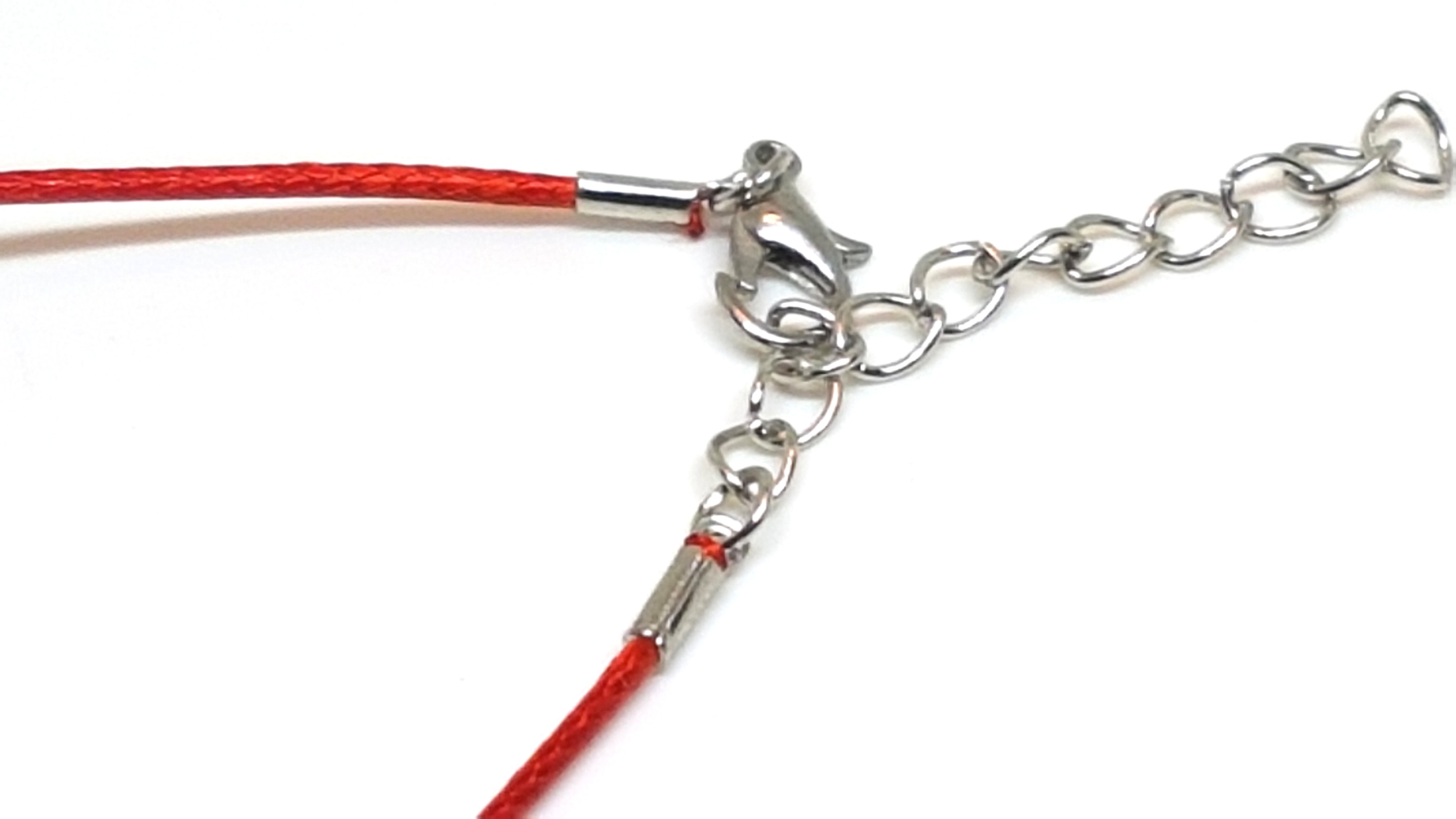 Leder Kette in Rot