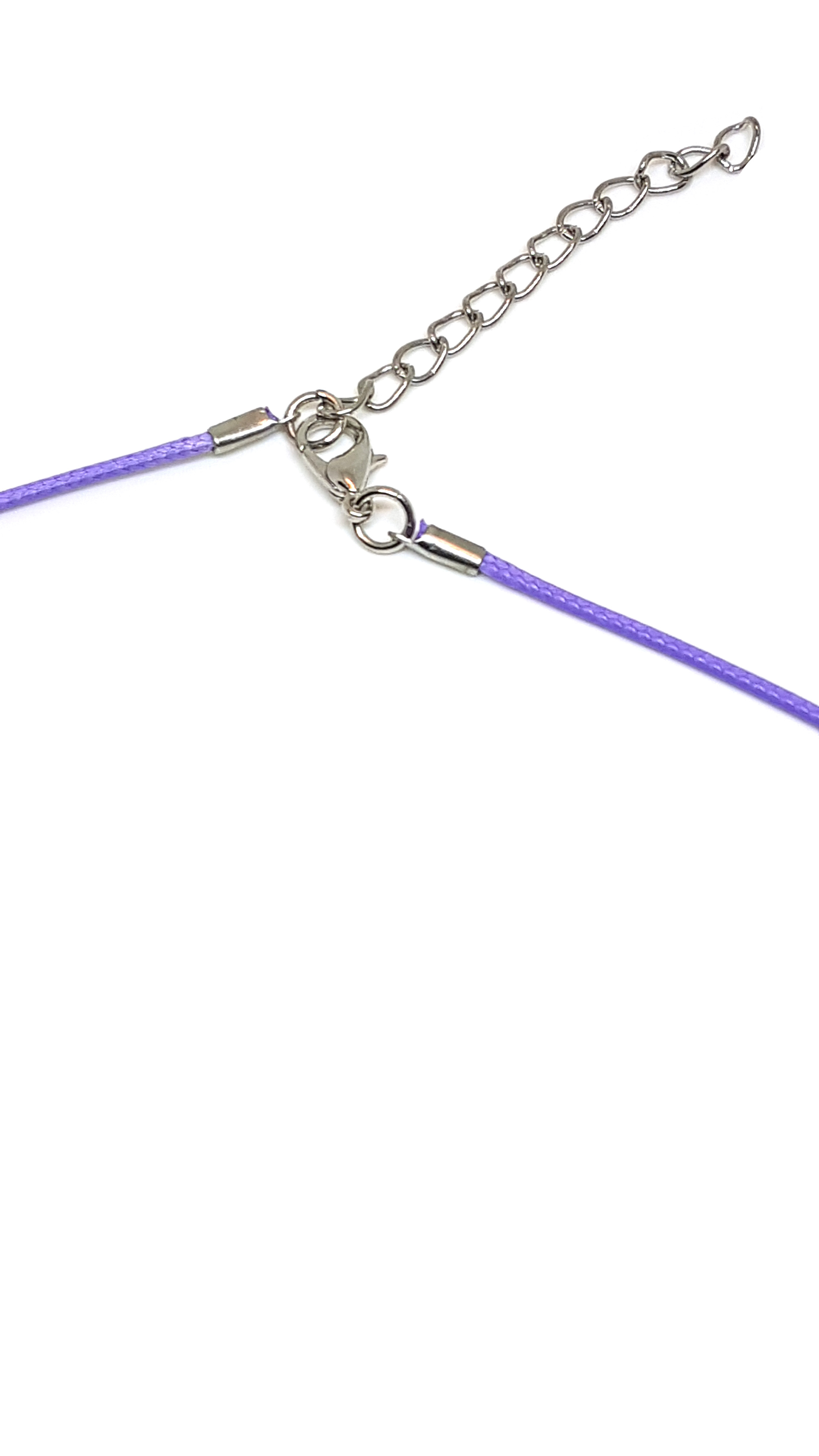 Leder Kette in Lila