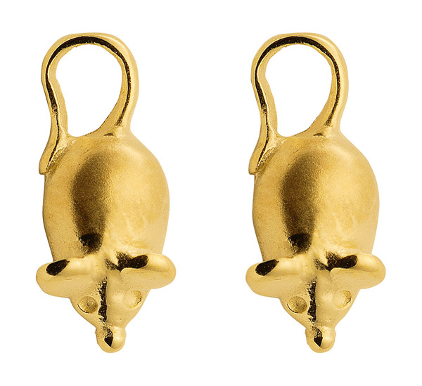 Maus Ohrstecker aus 333 Gold 8 Karat
